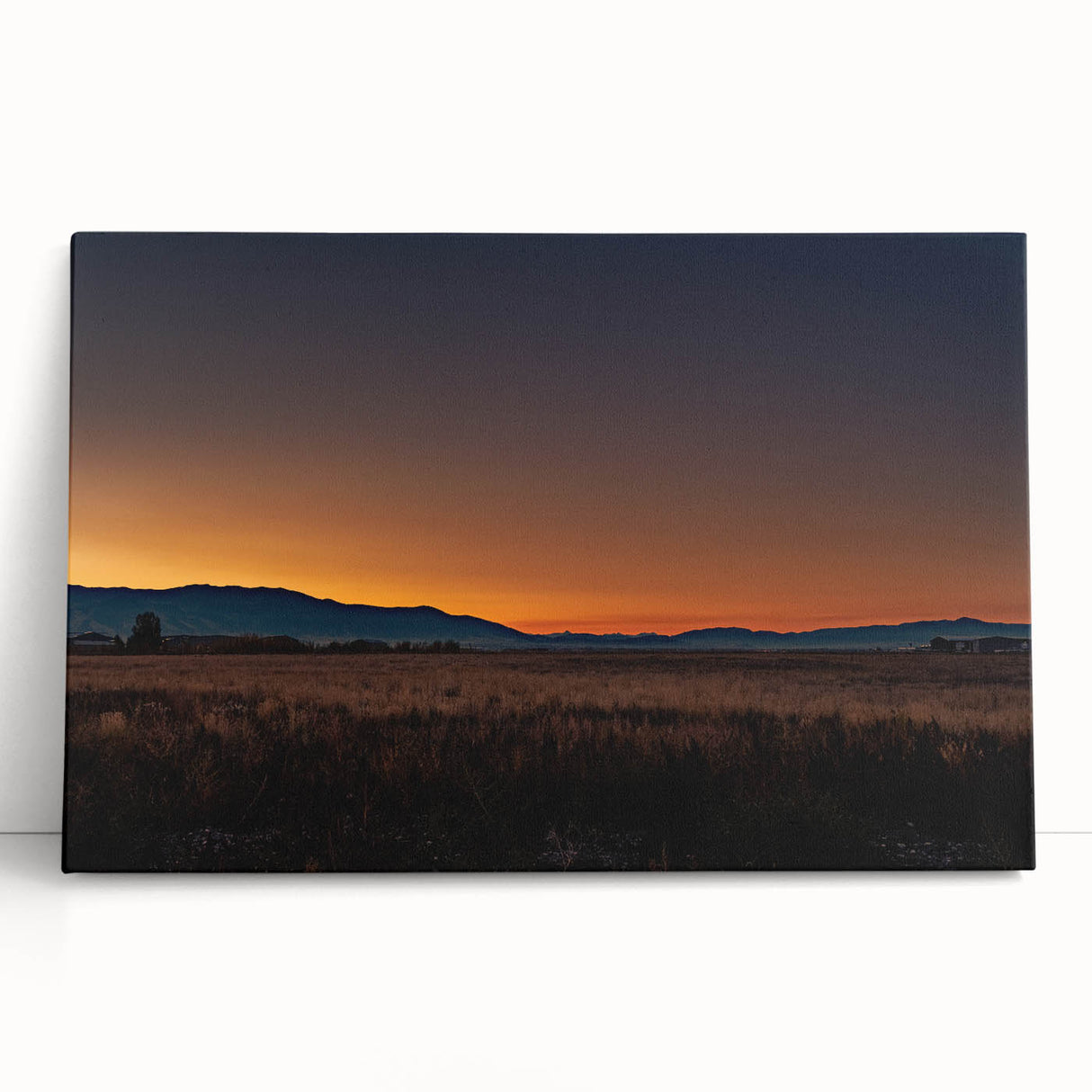 Black and white photograph of Montana scenery on large stretched canvas, ideal for kitchen wall art or bedroom ambiance.