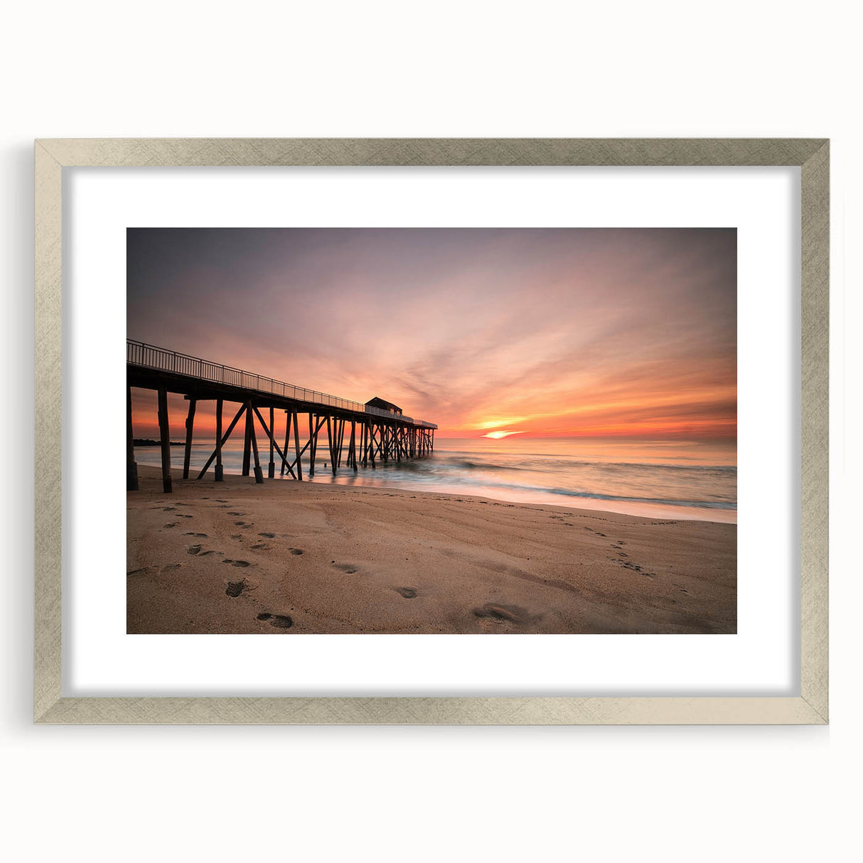 Abstract textured art print depicting a moody New Jersey scenery in muted gray, ideal for bedroom wall decor.
