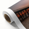 Art deco poster of New Jersey scenery in muted earth tones on rolled canvas, ideal for nursery wall art.