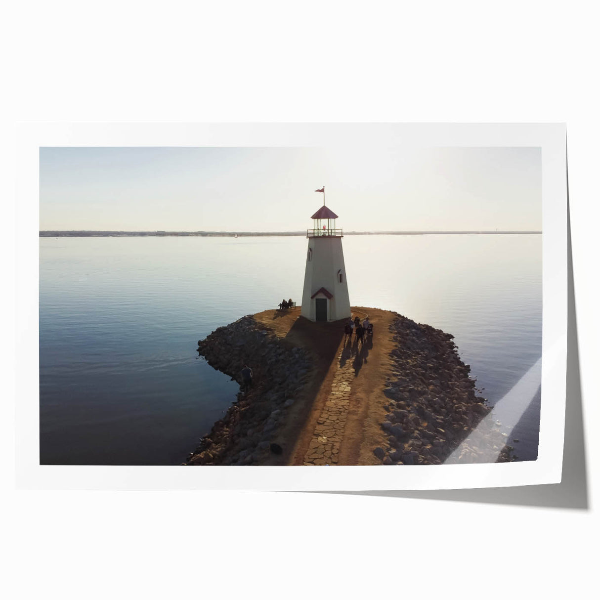 Extra large rolled print of Oklahoma scenery in pastel shades, ideal for art wall dining room.