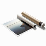 Extra large rolled print of a floral Oklahoma scenery in muted earth tones, ideal for bathroom or living room decor.