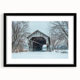 Extra large abstract art print of vibrant, colorful Vermont scenery on textured canvas, framed in black.