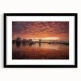 Extra large abstract art print of colorful, textured Virginia scenery on a black framed canvas, ideal for living room decor.
