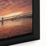 Extra large framed canvas featuring textured, colorful art of a Virginia landscape, ideal for living room decor.