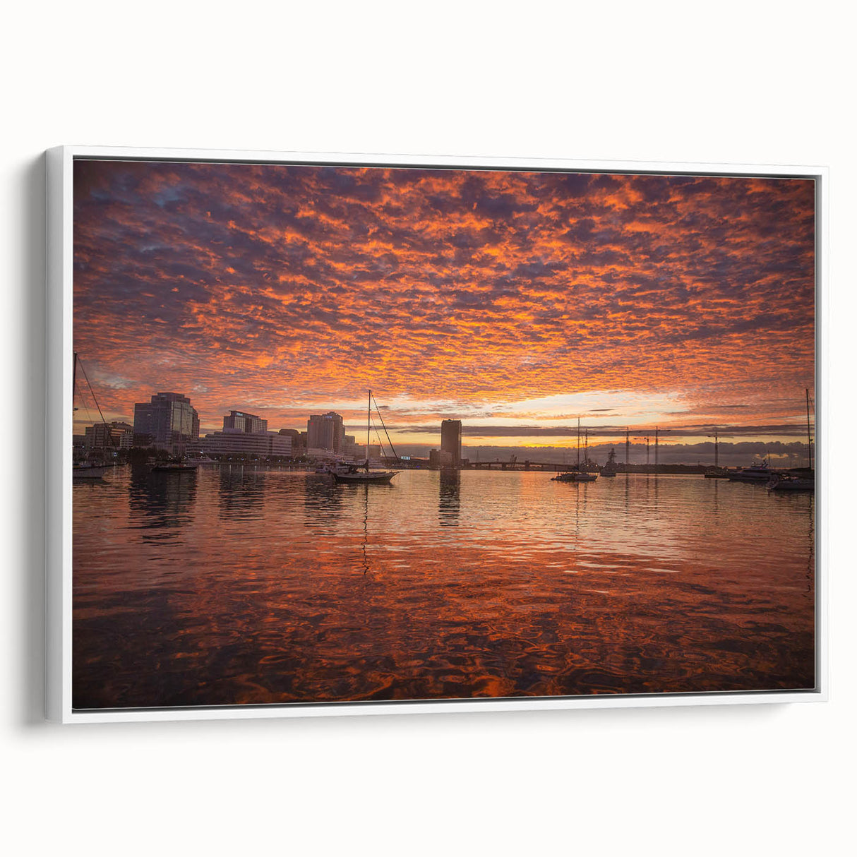 Vintage poster art of Virginia scenery on a framed canvas, featuring colorful art in extra large size.