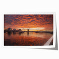 Extra large rolled print featuring a serene Virginia landscape with lush greenery and floral elements.