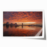 Extra large rolled print featuring a serene Virginia landscape with lush greenery and floral elements.