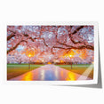 Rolled canvas print of Seattle skyline in muted gray and blue tones, suitable for dining room wall art.