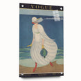 Vintage Vogue Coastal Fashion Art - Seaside Elegance Wall Print