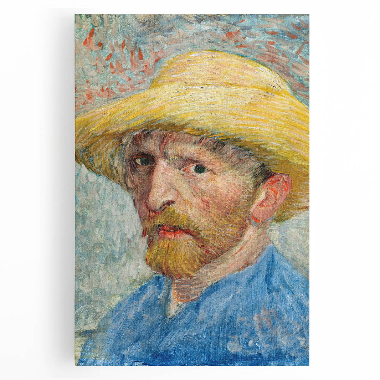 Black and white stretched canvas print of Van Gogh’s 'Starry Night', ideal for kitchen wall art or bedroom ambiance.