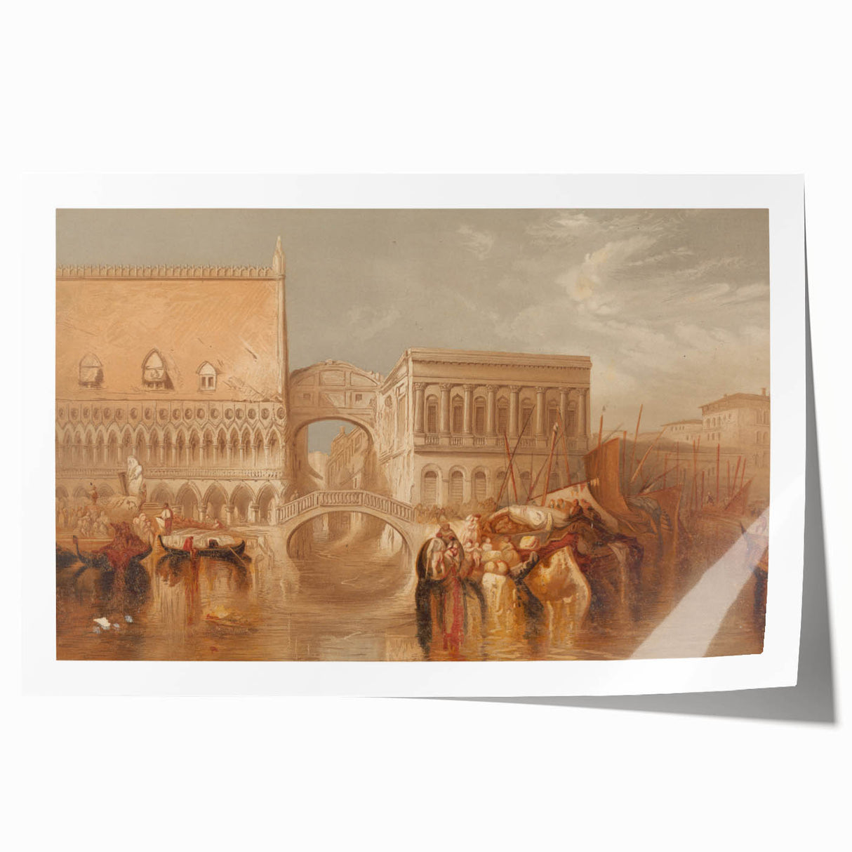 Venice - Bridge of Sighs - Romanticism Architecture Art Print