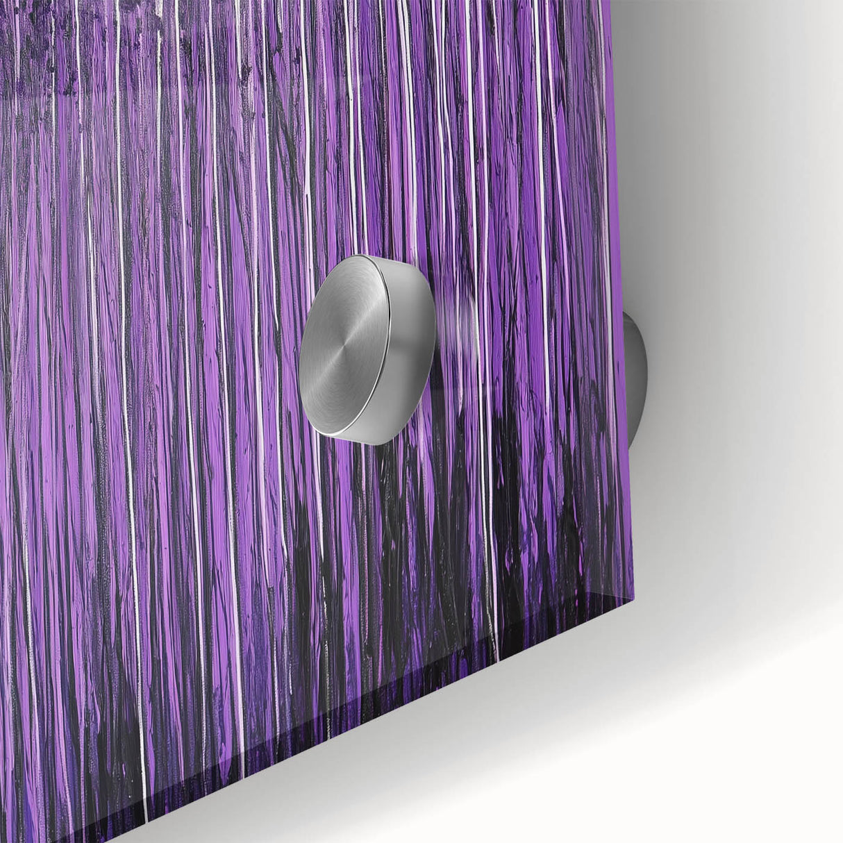 Dining Room Wall Decor – Vibrant Purple and Pink Drip Abstract