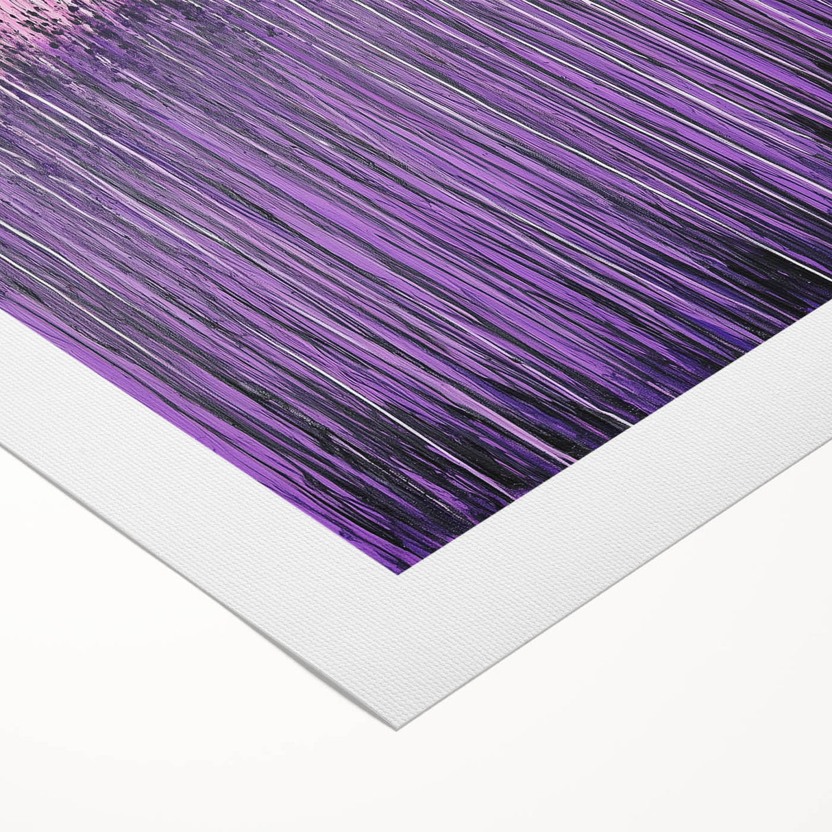 Dining Room Wall Decor – Vibrant Purple and Pink Drip Abstract