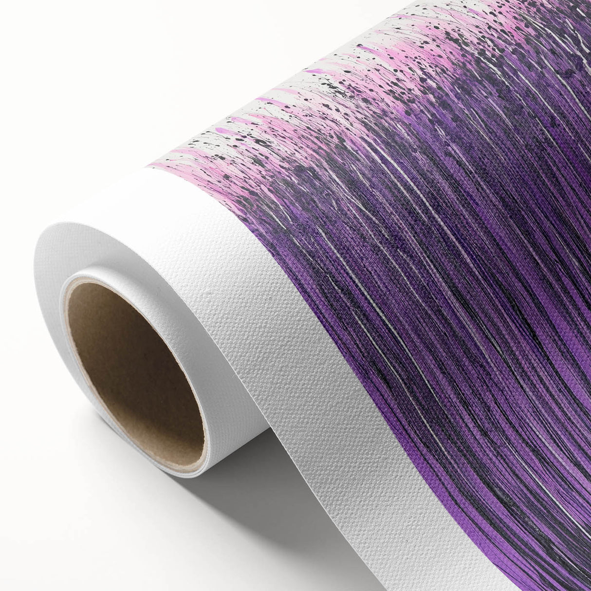 Dining Room Wall Decor – Vibrant Purple and Pink Drip Abstract