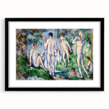 Group of Bathers by Cézanne: Classic Impressionist Figurative Wall Art