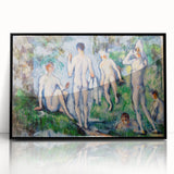 Group of Bathers by Cézanne: Classic Impressionist Figurative Wall Art