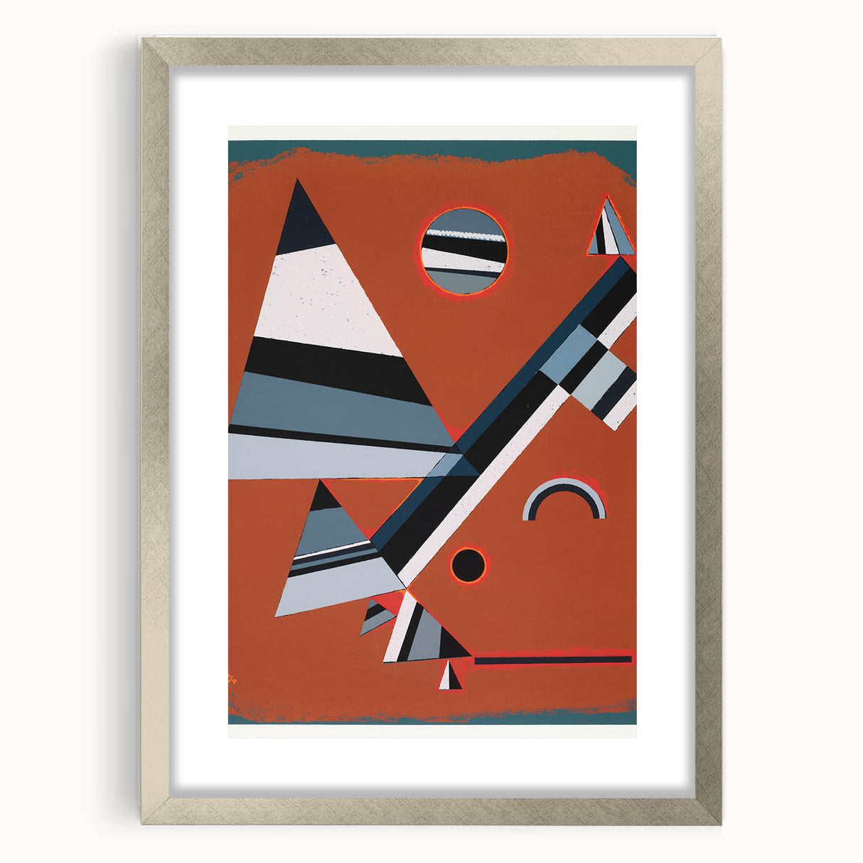 Modern Wall Art Print - Abstract Geometric Design, Contemporary Decor