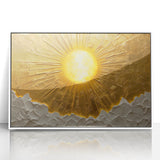 Framed abstract landscape wall art in white acrylic, showcasing vibrant colors and intricate designs, perfect for modern home decor. Ideal for adding a contemporary touch to living spaces or offices.