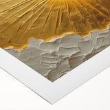 Abstract landscape wall art on rolled canvas, showcasing vibrant colors and fluid shapes that evoke a serene natural environment, ideal for modern decor.