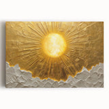 Abstract landscape wall art on stretched canvas showcasing vibrant colors and fluid shapes, perfect for modern home decor, adding a touch of creativity to any space.