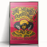 Jimi Hendrix Retro Wall Art – Vintage Baton Rouge Concert Print