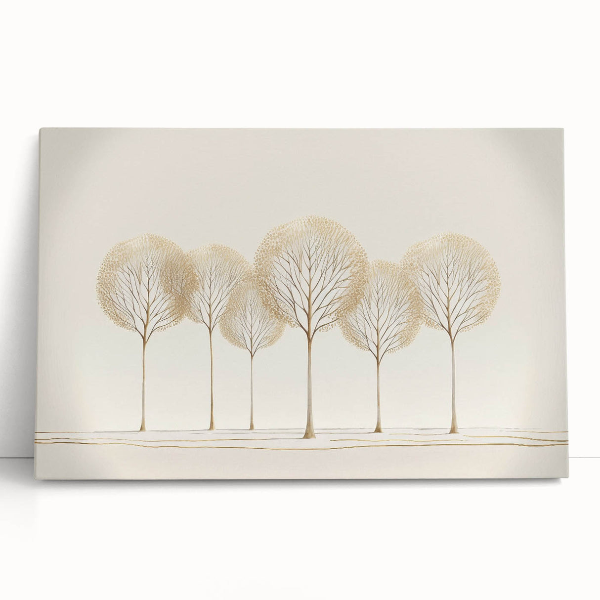 Abstract landscape stretched canvas artwork showcasing vibrant colors and fluid shapes, perfect for modern home decor. Ideal for enhancing interior spaces.
