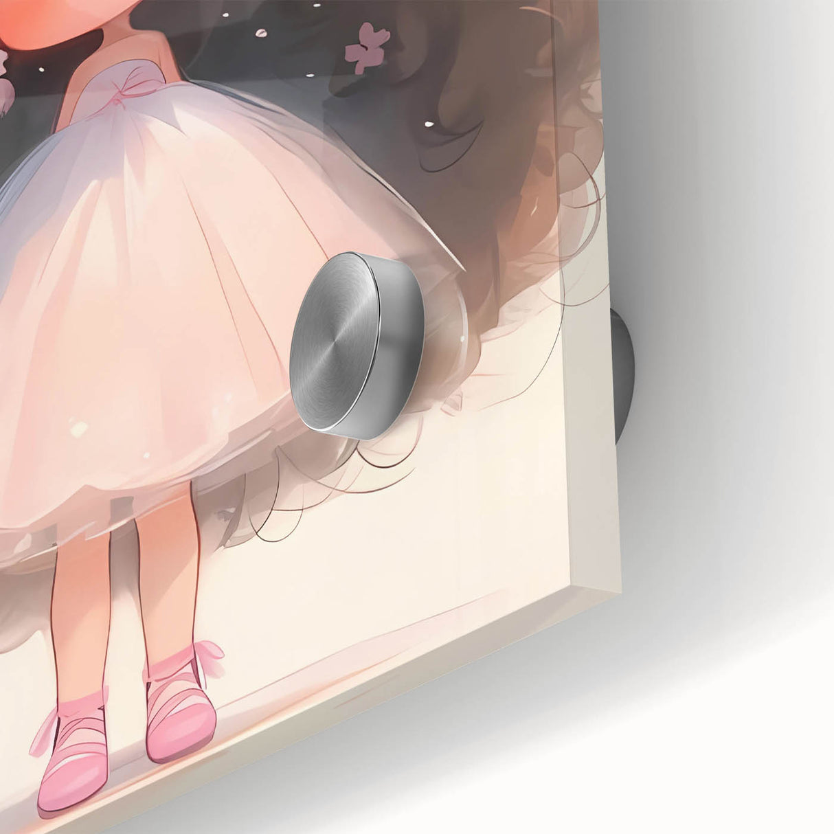 Elegant Bow Girl Wall Art - Girls Room and Nursery Decor