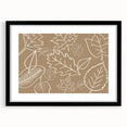 Extra large abstract art print featuring textured, colorful autumnal hues on a black framed canvas.
