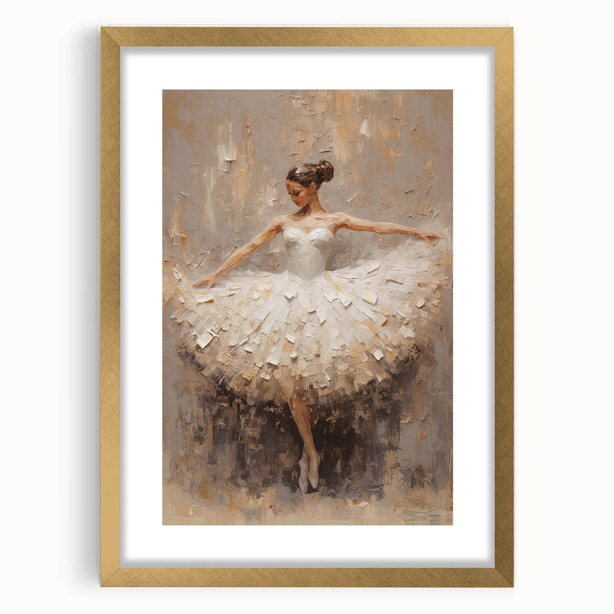 Ballet Dancer Living Room Wall Art - Modern Canvas & Framed Print