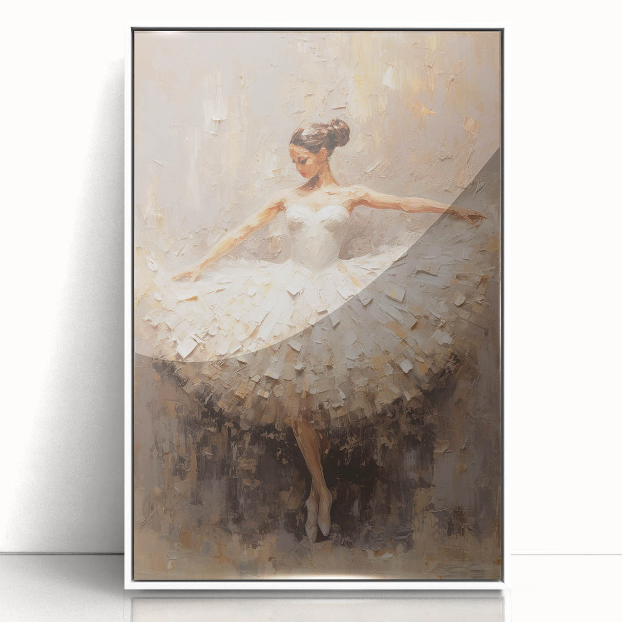 Ballet Dancer Living Room Wall Art - Modern Canvas & Framed Print