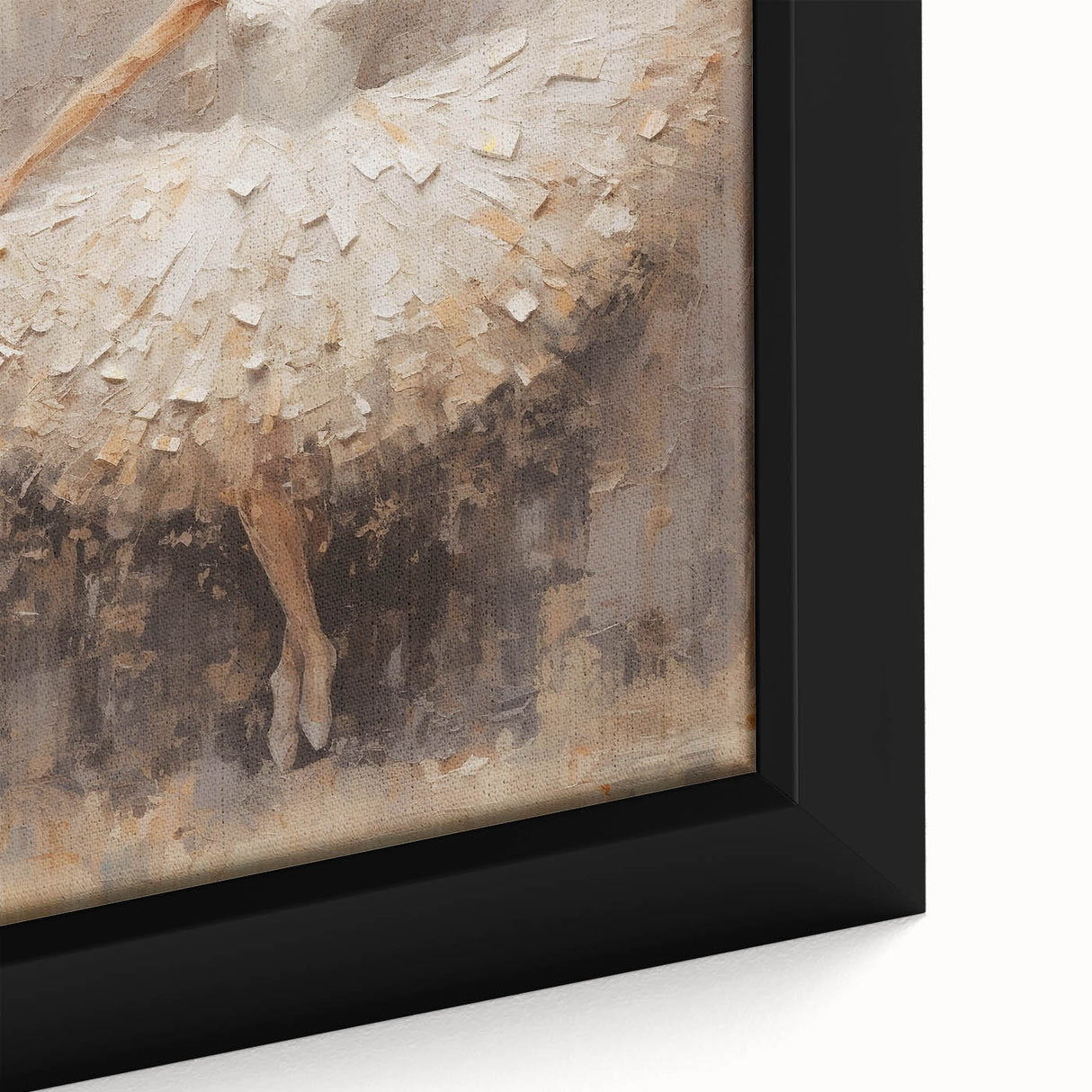Ballet Dancer Living Room Wall Art - Modern Canvas & Framed Print