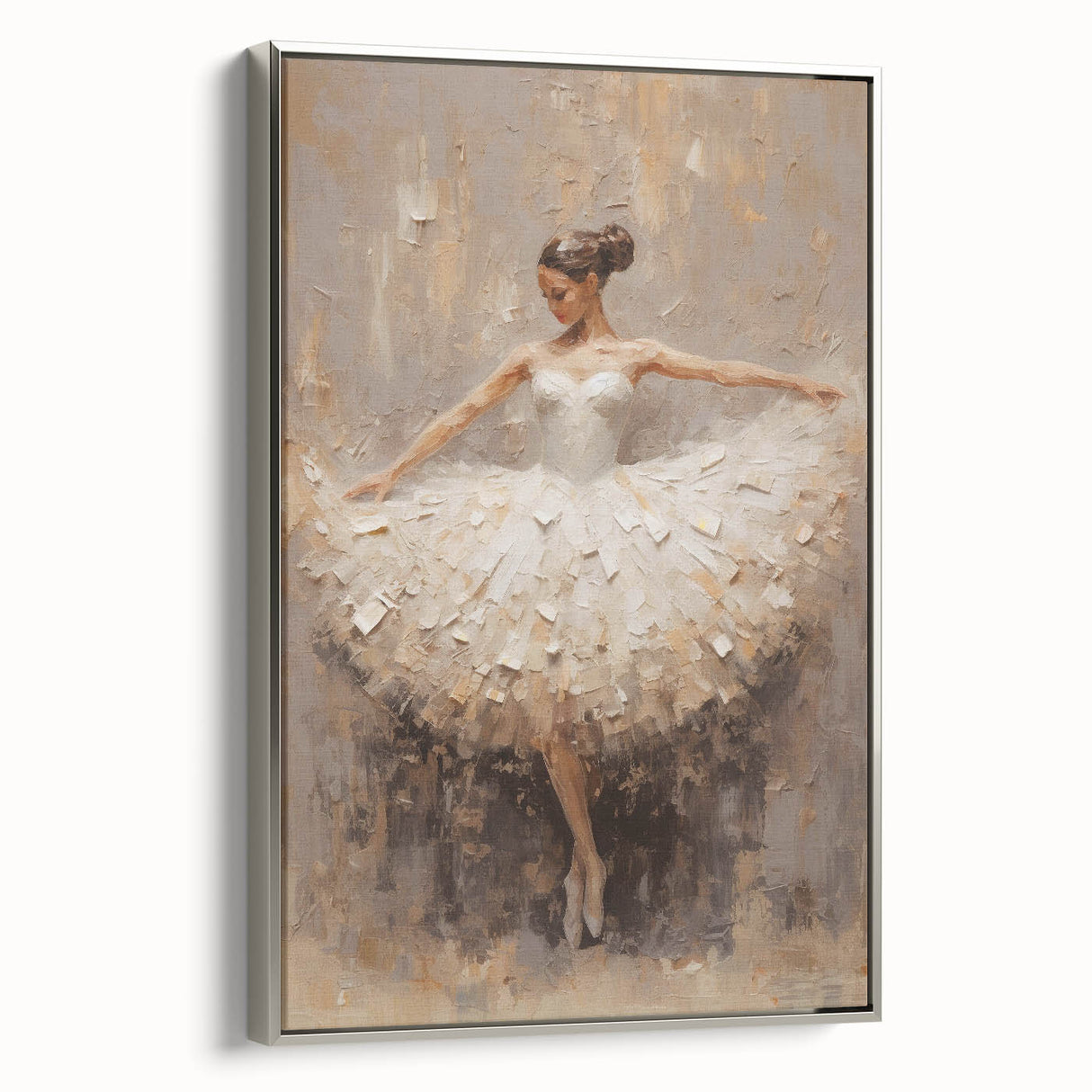 Ballet Dancer Living Room Wall Art - Modern Canvas & Framed Print