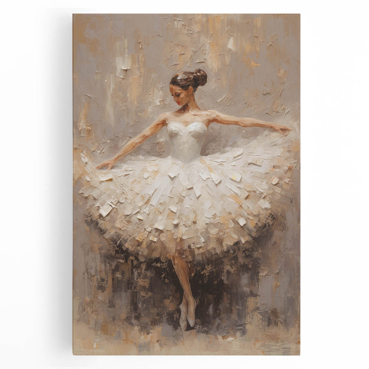 Ballet Dancer Living Room Wall Art - Modern Canvas & Framed Print