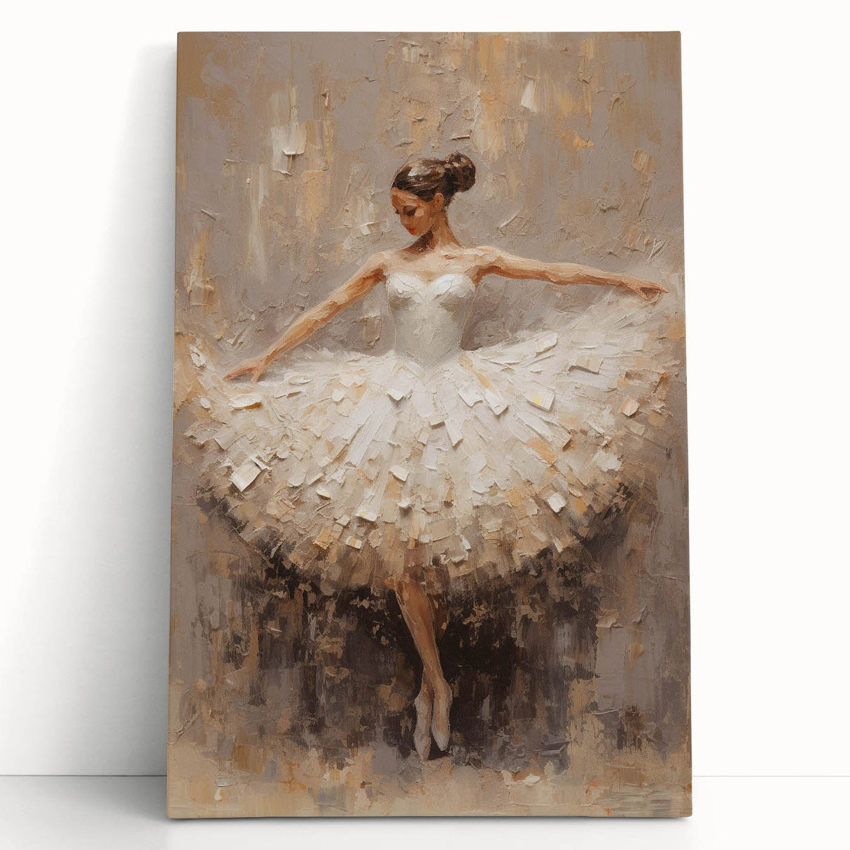 Ballet Dancer Living Room Wall Art - Modern Canvas & Framed Print