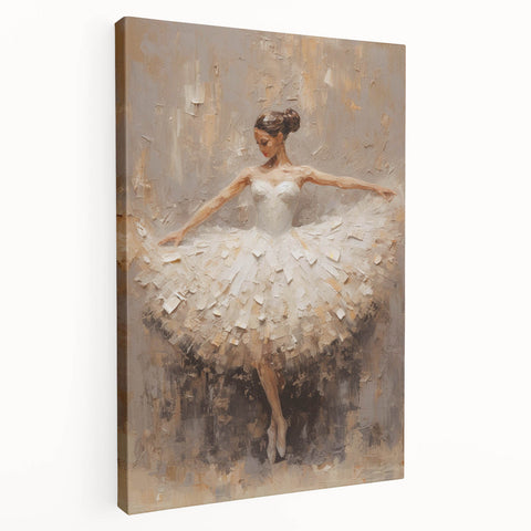 Ballet Dancer Living Room Wall Art - Modern Canvas & Framed Print