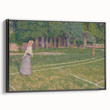 Baroque Art Elegant Garden Scene - Impressionist Baroque Art Print