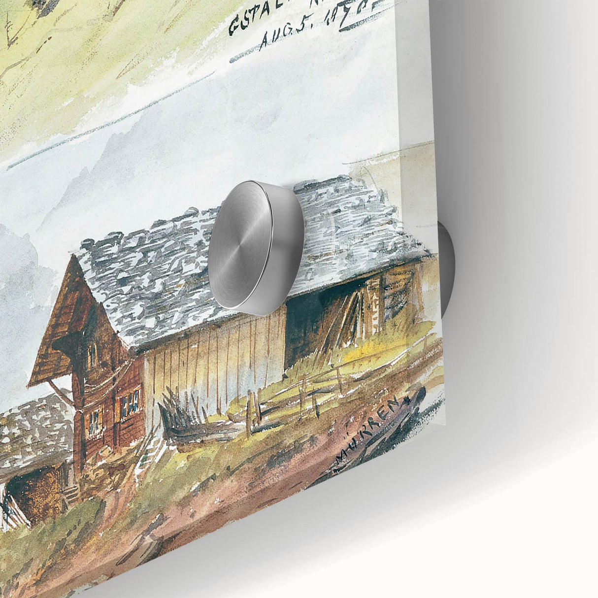 Impressionist Mountain Landscape Wall Art - Sargent's Alpine Print