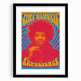 Jimi Hendrix Retro Wall Art – Psychedelic Vintage Experience Print