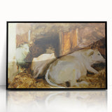 Classic Romantic Paintings: Three Oxen by John Singer Sargent