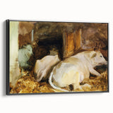 Classic Romantic Paintings: Three Oxen by John Singer Sargent