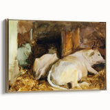 Classic Romantic Paintings: Three Oxen by John Singer Sargent
