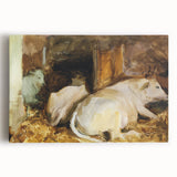 Classic Romantic Paintings: Three Oxen by John Singer Sargent
