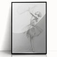Abstract figurative artwork in a black frame, showcasing vibrant colors and dynamic shapes, perfect for modern home decor or gallery display.