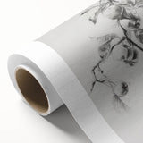 Abstract floral design on rolled canvas, showcasing vibrant colors and intricate patterns, ideal for modern home decor. Packaged securely in a robust cardboard tube.
