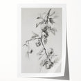Abstract floral rolled print showcasing vibrant colors of pink, blue, and green, elegantly designed for home decor. Perfect for adding a modern touch to any room.