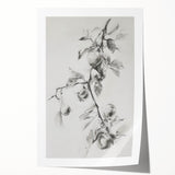 Abstract floral rolled print showcasing vibrant colors of pink, blue, and green, elegantly designed for home decor. Perfect for adding a modern touch to any room.