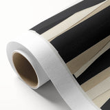 Contemporary Abstract Canvas – Neutral Black, Beige & Ivory Layers