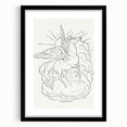Expressionist Wall Art: Pegasus Flying Through Clouds