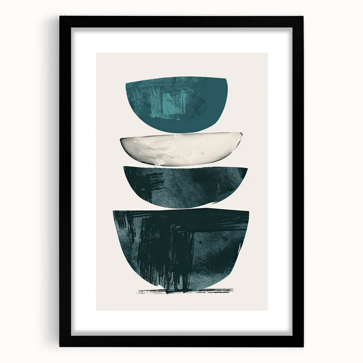 Dining Room Wall Art - Minimalist Abstract Stacked Bowls
