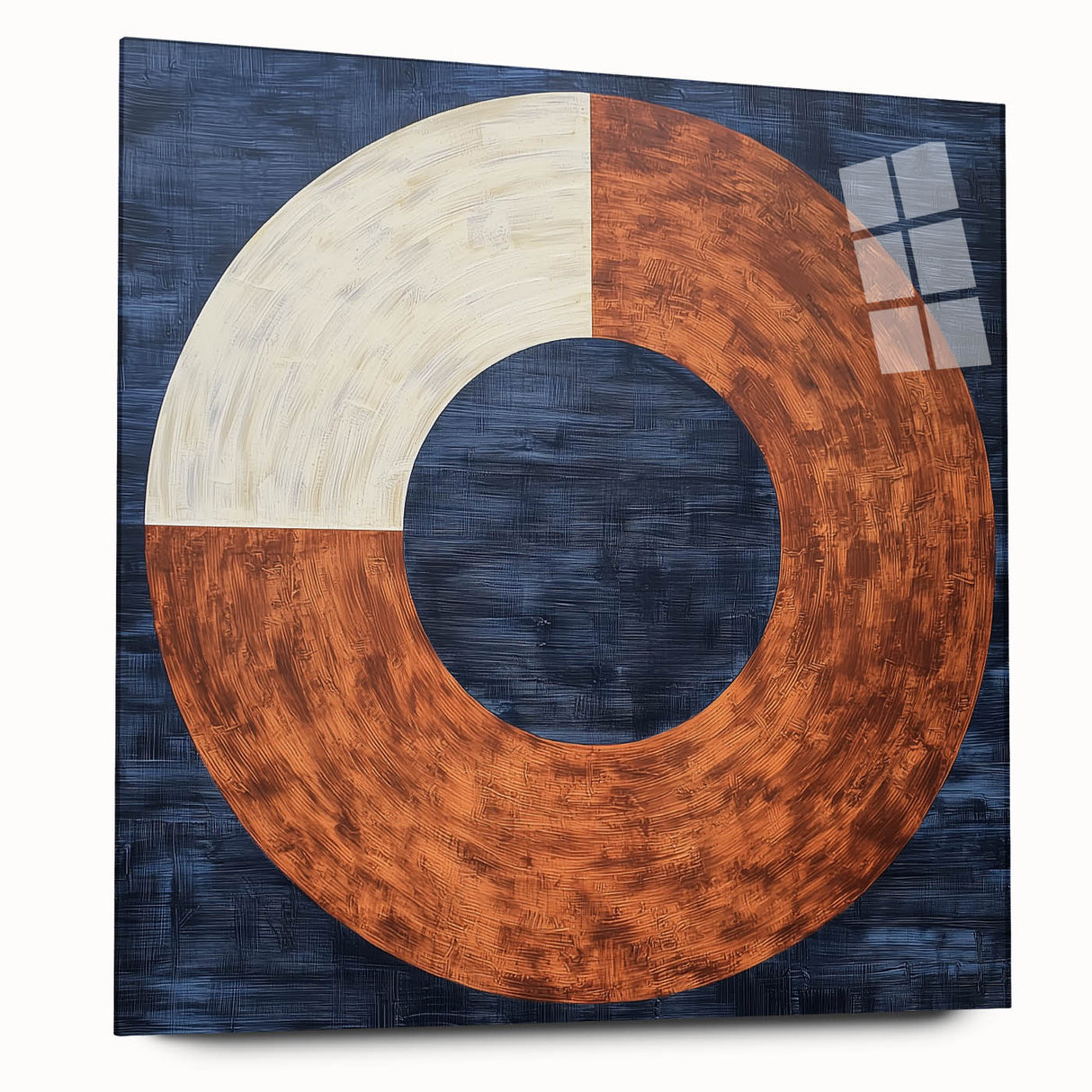 Geometric Circle Living Room Wall Art - Modern Canvas Print